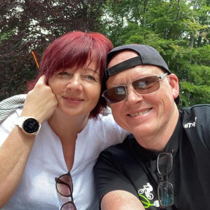 Foto zeigt Anja Morell mit ihrem Mann Martin Silberborth