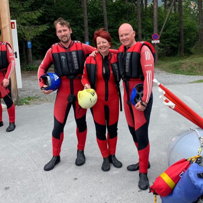 Raften mit Oliver Göcke und Martin